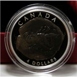 2009 Canada $4 Fine Silver Coin - Tyrannosaurus Rex