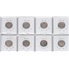 Image 2 : 6 Assorted Foreign Silver 6-Pence Coins