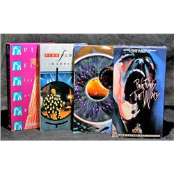 Set of 4 Pink Floyd VHS Tapes