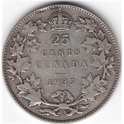 1935 Canada 25 Cent coin