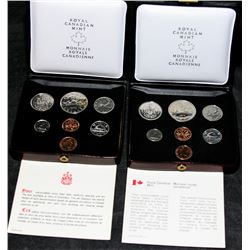 1976 & 1977 Canada Uncirculated Double Penny Coin Set