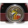 Image 1 : 2012 Evening Grosbeak - 25 Cent Coloured Coin - By RCM