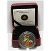 Image 2 : 2012 Evening Grosbeak - 25 Cent Coloured Coin - By RCM