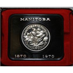 1970 Canada Manitoba Case B Nickel Dollar