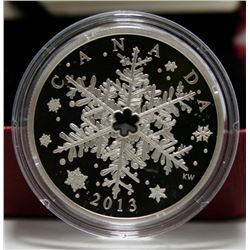 2013 Canada $20 Fine Silver Coin - Winter Snowflake