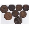 Image 1 : 8 Assorted Pre-Confederation Canadian Tokens/Pennies