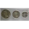 Image 4 : 1953 Canada Set of Silver Coinage - No Shoulder Fold