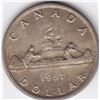 Image 1 : 1957 Canada Silver $1 Dollar Coin - 1WL - MS-63+