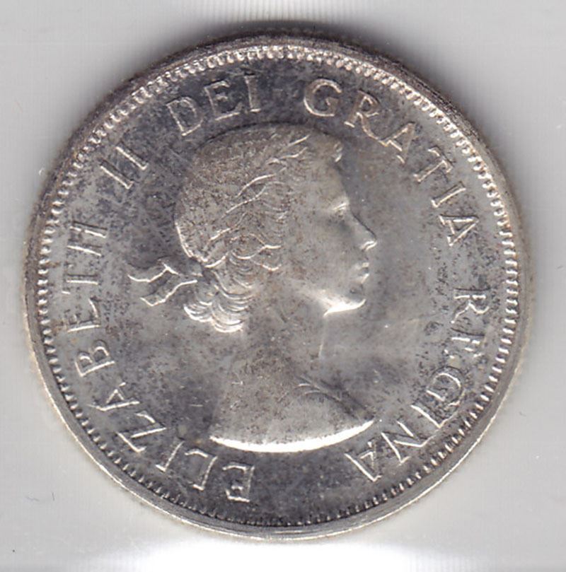 1958 Canada ICCS Graded Silver 25Cent Quarter Coin MS65
