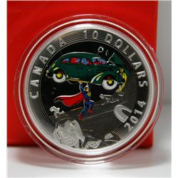 2014 Canada $10 Fine Silver Coin: Iconic Superman Comic Book Covers: Action Comics #1