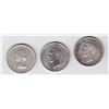 Image 2 : 3 Canadian Silver $1 Dollar Coins1951-1953
