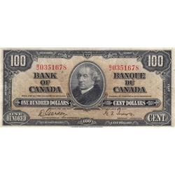 1937 Bank of Canada $100 Note - F+/VF