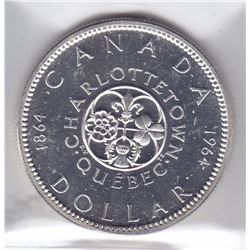 1964 Canada ICCS Graded Silver $1 Dollar Coin - PL-65