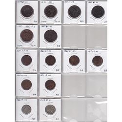 Binder Page Of USA Coinage - 1-Cents, 2-Cents & 5-Cents