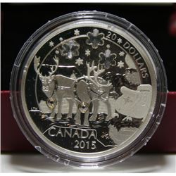 2015 Holiday Reindeer - $20 Fine Silver Coin - By RCM