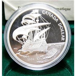 2004 RCM Canada Proof Silver $1 Dollar Coin