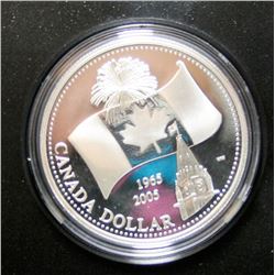 1965-2005 Canada Proof Fine Silver $1 Dollar Coin- Canadian Flag