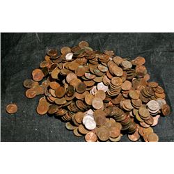 Unsearched 650g container of Canadian Pennies - Assorted Years