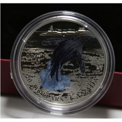 2017 Canada $20 Fine Silver Coin - Three-Dimensional Breaching Whale