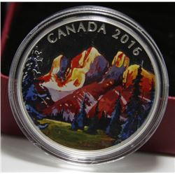 2016 Canada $20 Fine Silver Coin - Canadian Landscape Series - The Rockies