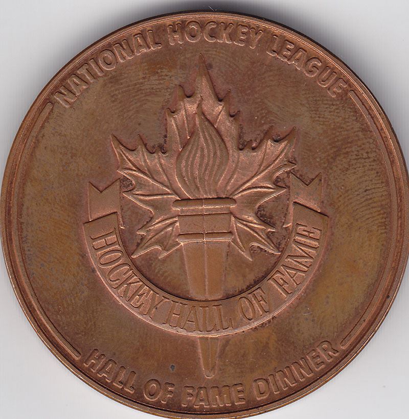Hockey Hall of Fame Dinner NHL Medallion Dryden, Hull, Mikita