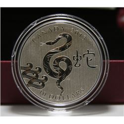 2013 Canada $10 Fine Silver Coin - Year of the Snake