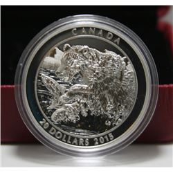 2015 Canada $20 Fine Silver Coin - Grizzly Bear: The Catch