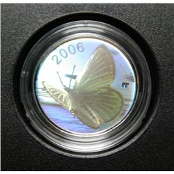 2006 Canada Sterling Silver 50-Cent Coin - Butterfly Collection - Silvery Blue