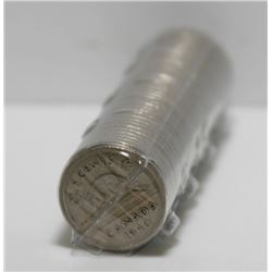 Mixed Roll Of Canadian 5-Cent Nickel Coins - 1937-40