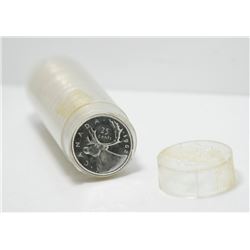 1962 Canada Silver 25-Cent BU Quarter Roll