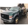 Image 1 : 2008 FORD F-550 XL SUPER DUTY, FLATDECK, GREEN, VIN # 1FD5F57R88EA22893