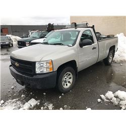 2008 CHEVROLET SILVERADO, 2 DOOR PU, GREY, VIN # 1GCEK14XX8Z291983