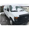Image 2 : 2008 FORD E-350, CARGO VAN, WHITE, VIN # 1FTSE34P78DB36410