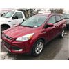 Image 1 : 2015 FORD ESCAPE SE ECO BOOST, 4 DOOR SUV, RED, VIN # 1FMCU0G95FUC45797