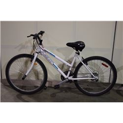 2 BIKES: WHITE NEXT MOUNTAIN BIKE & RED TRIUMPH MOUNTAIN BIKE