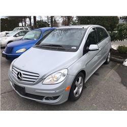 2006 MERCEDES B200, 4 DOOR HATCHBACK, GREY, VIN # WDDFH33X76J025743