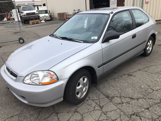 1996 Honda Civic Lx 2 Door Hatchback Grey Vin 2hgej6327th0075