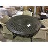 Image 2 : CAST ALUMINUM CIRCULAR LAZY SUSAN OUTDOOR PATIO TABLE