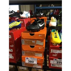 LOT OF ASSORTED SOCCER CLEATS - SIZE 6