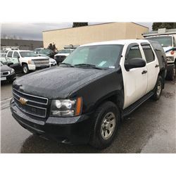 2008 CHEVROLET TAHOE, 4 DOOR SUV, BLACK/WHITE, VIN # 1GNFK03028R266540