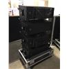 Image 2 : PK SOUND 4X VX10 LINE ARRAY SYSTEM WITH CUSTOM PK SOUND SLIDE OFF ROAD CASE, TWO SPEAKERS ARE A