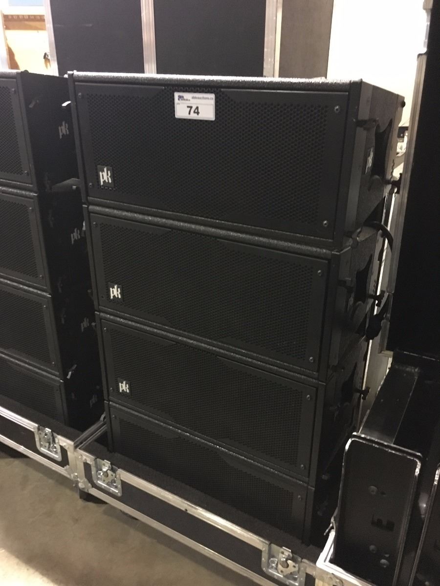 PK SOUND 4X VX10 LINE ARRAY SYSTEM WITH CUSTOM PK SOUND SLIDE OFF ROAD ...