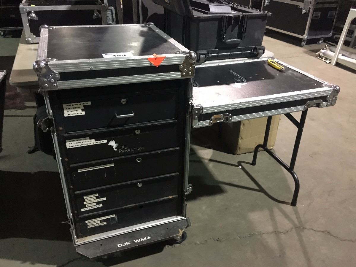 TOP MOUNT MIXER ROAD CASE WITH 12U MIXER RACK AND 16U FRONT RACK WITH 5 ...