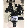 Image 3 : LOT OF 4 HD STAGE CAMERAS WITH POWER ADAPTER AND TRIPOD