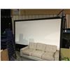 Image 1 : STEWART 162'' ELECTRONICALLY CONTROLLED, RETRACTABLE PROJECTION SCREEN WITH WALL PANEL CONTROL