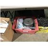 Image 1 : BOX OF ASSORTED CLAMPS, STANDS, HARDWARE AND MORE