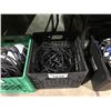 Image 1 : BIN OF ASSORTED XLR AND OTHER CABLES AND ADAPTERS, INC. WATER RESISTANT CONNECTORS