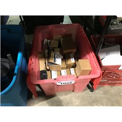 BIN OF ASSORTED SENNHEISER MICROPHONE CAPSULES AND MORE