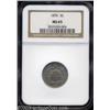 Image 1 : 1876 5C MS65 NGC.