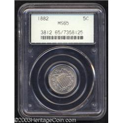 1882 5C MS65 PCGS.